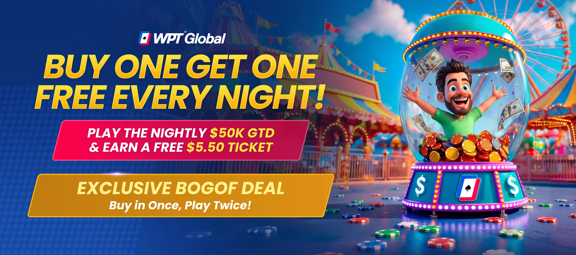 Buy One Get One Free Every Night!
