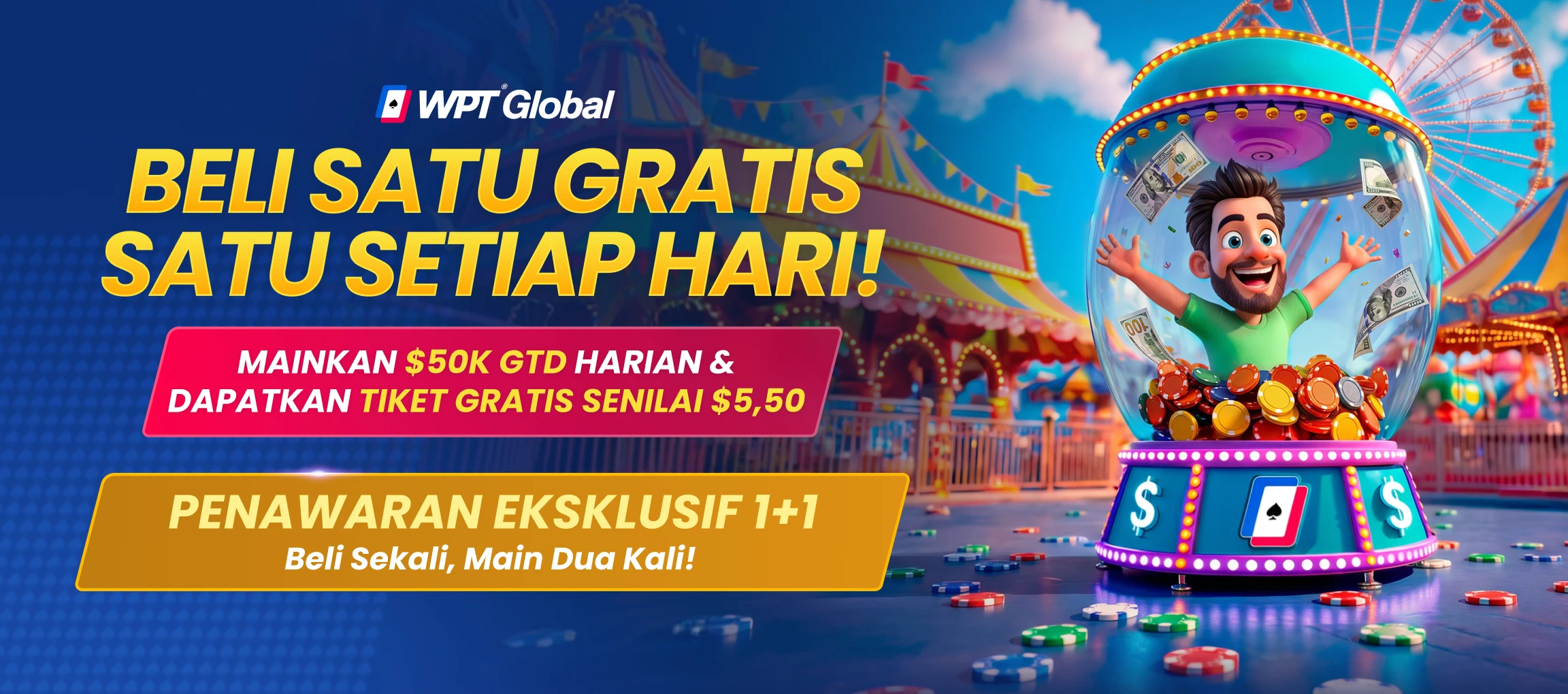 Beli 1, Gratis 1 Setiap Malam!