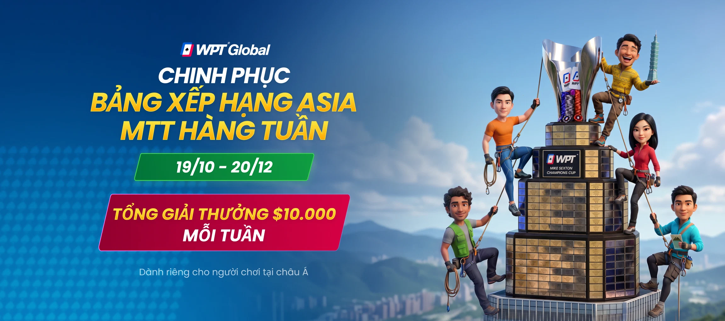 Bảng xếp hạng Asia MTT hàng tuần trị giá $10.000